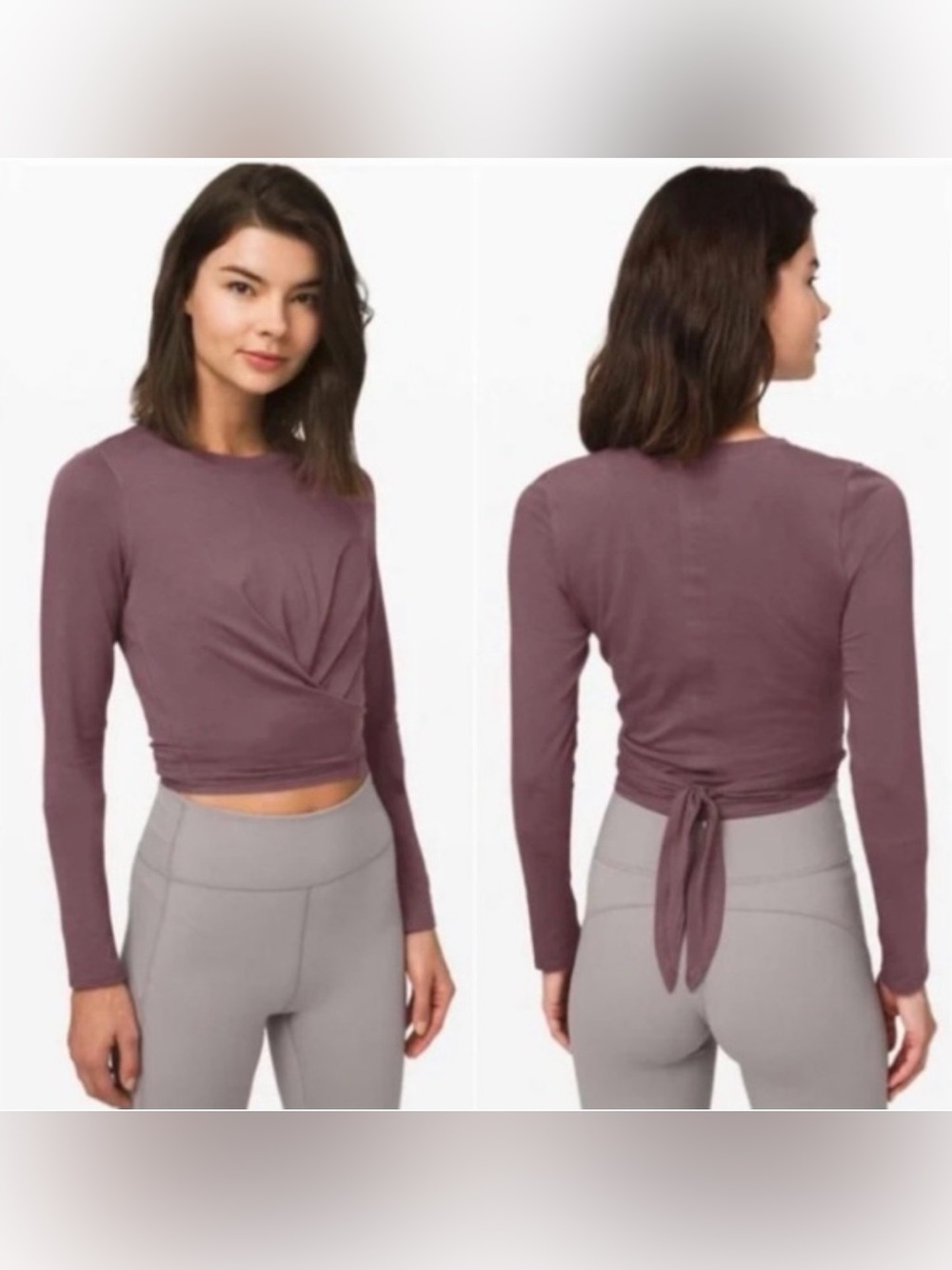 EUC lululemon athletica Time To Restore Crop Top
